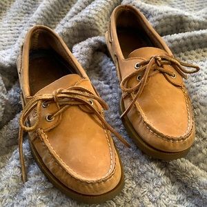 Men's Authentic Original Boat Shoe (color: SAHARA LEATHER) SZ 6